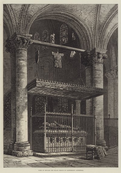 Graf van Edward de Zwarte Prins in de kathedraal van Canterbury door Samuel Read